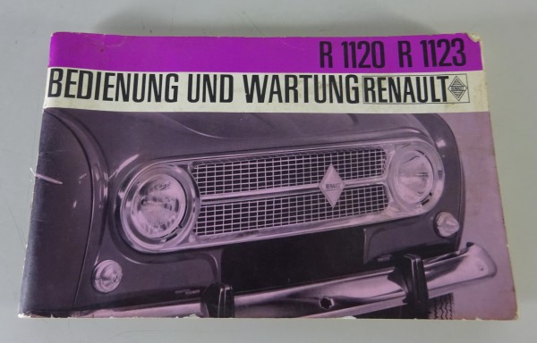 Betriebsanleitung / Handbuch Renault R4 R.1120 / R.1123 Stand 07/1967