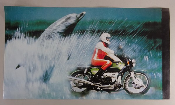 Originales Poster BMW Motorrad R 60/6 aus den 70er Jahren