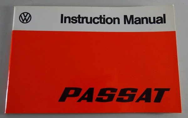 Owner´s Manual / Handbook VW Passat B1 Linkslenker / LHD from 08/1975