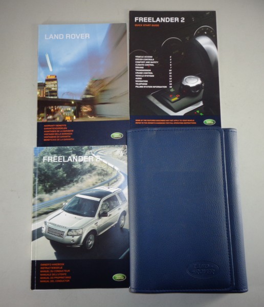 Bordmappe + Handbuch | Owner's manual + wallet Land Rover Freelander 2 2009