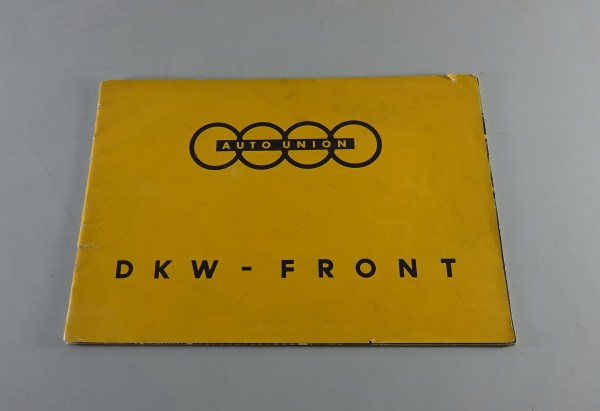 Prospekt / Broschüre DKW Front F8 Stand 02/1939