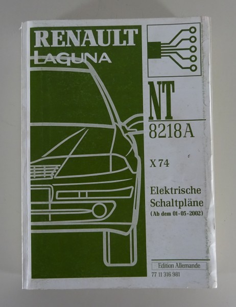 Werkstatthandbuch Elektrik / Elektrische Schaltpläne Renault Laguna 05/2002