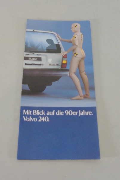 Prospekt / Faltprospekt Volvo 240 Ausgabe 08/1989