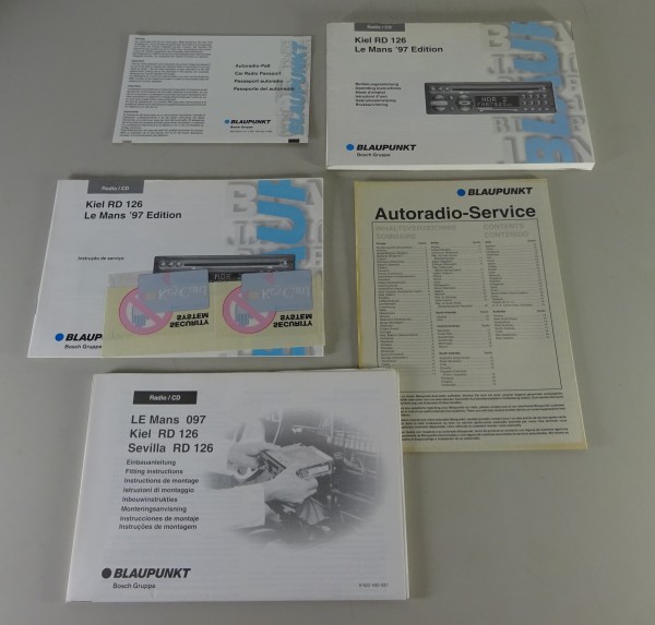 Betriebsanleitung Blaupunkt Autoradio Kiel RD 126, Le Mans '97 Edition - 01/1997