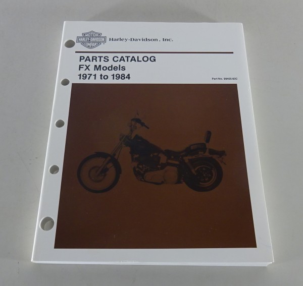 Parts catalog / Spare parts list Harley Davidson FX Models 1971 - 1984 from 1990