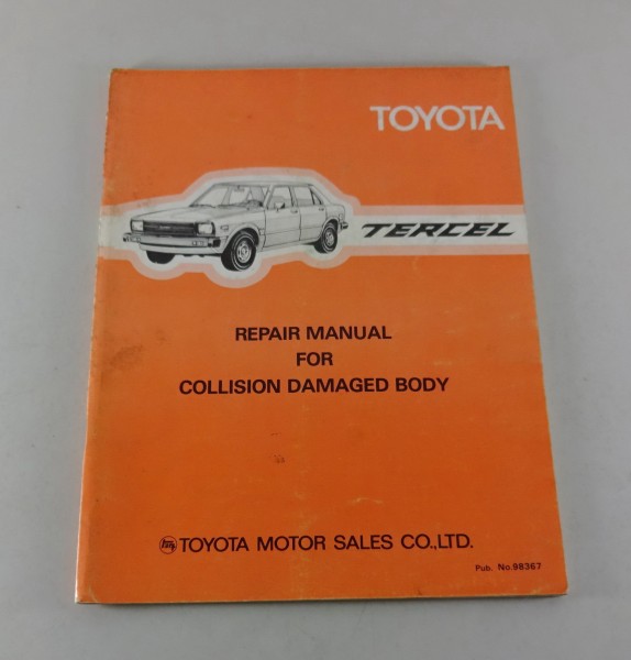 Workshop Manual Toyota Tercel body repair manual Stand 1979