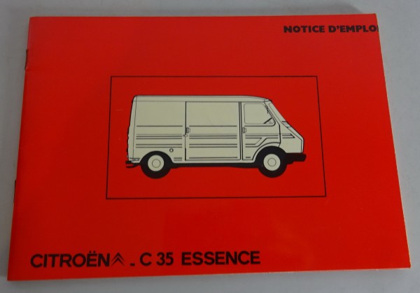 Notice d'utilisation / notice Citroën C35 Essence du 04/1974