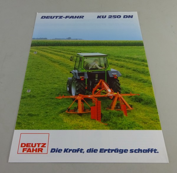 Prospekt / Broschüre Deutz-Fahr Universal-Kreisel KU 250 DN Stand 10/1982