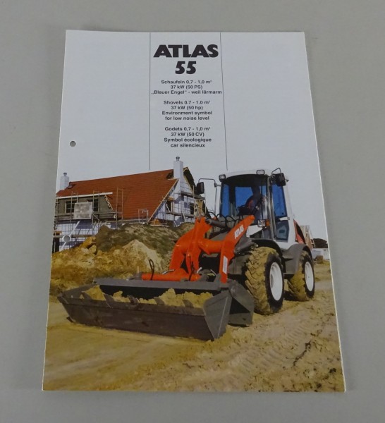 Prospekt / Broschüre Atlas Radlader 55