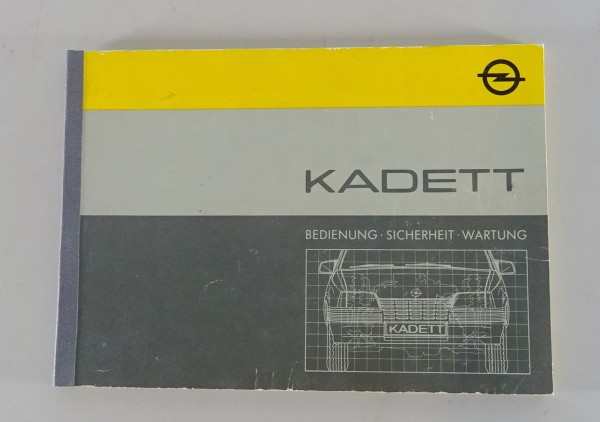 Betriebsanleitung / Handbuch Opel Kadett E von 1985