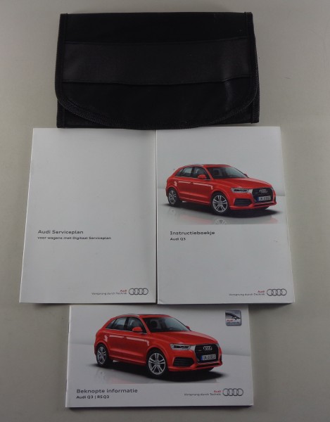 Board portefeuille + Handleiding Audi Q3 Typ 8U + RS Q3 van 11/2015