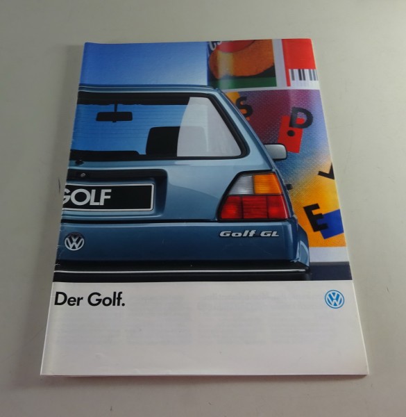Prospekt / Broschüre VW Golf II CL / GL / GT / GTD Stand 08/1987