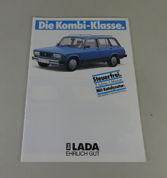 Prospekt / Broschüre Lada Nova Kombi L / GL VAZ 2104 Stand 1988