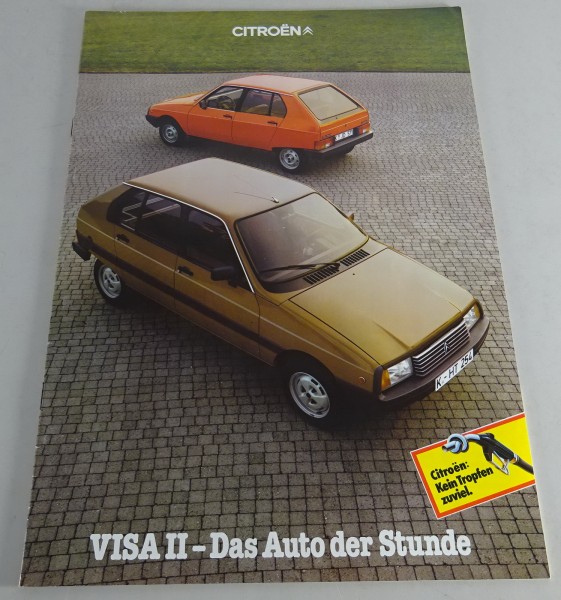 Prospekt / Broschüre Citroën Visa II | Das Auto der Stunde Stand 08/1981
