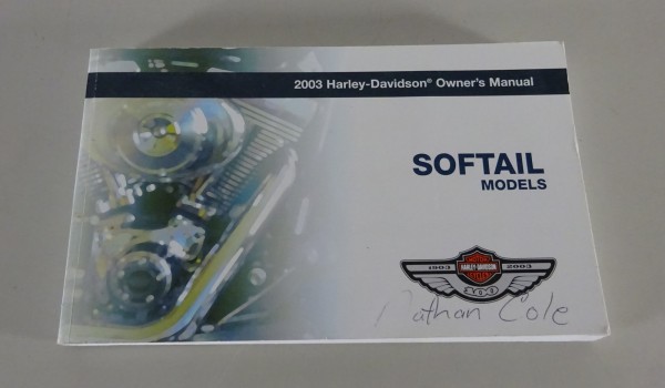 Owner´s Manual / Handbook Harley Davidson 2003 Softail Models from 03/2003