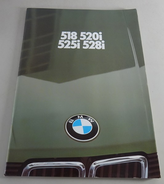 Prospekt / Broschüre BMW 5er E28 518 / 520i / 525i / 528i Stand 02/1981