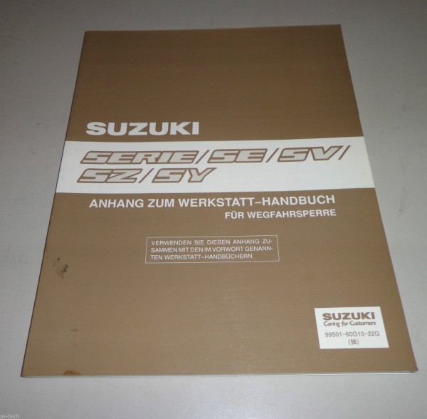 Werkstatthandbuch Nachtrag Suzuki Vitara SE 416 / Vitara X-90 SZ 416 04/1996