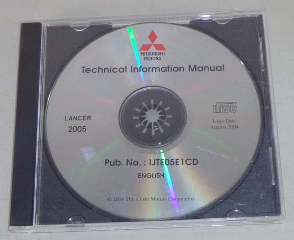 Technical Information Manual auf CD Mitsubishi Lancer CSO von 08/2004
