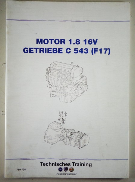 Schulungsunterlage Fiat / Alfa / Lancia Motor 1,8 Liter 16V 140 PS Stand 10/2006