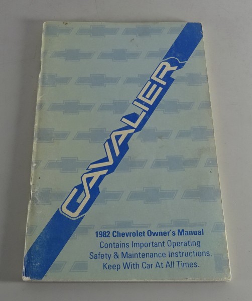 Owner´s Manual / Handbook Chevrolet Cavalier Stand 1982