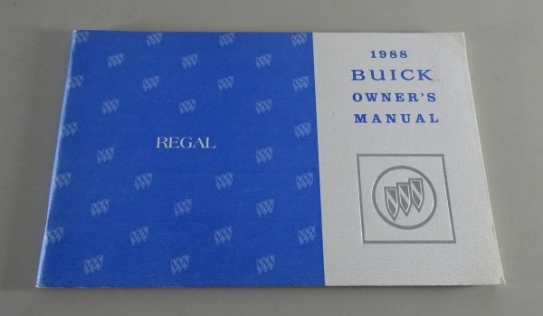 Owner´s Manual / Handbook Buick Regal Stand 1988