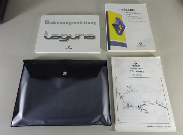 Bordmappe mit Betriebsanleitung / Handbuch Renault Laguna Stand 01/1998