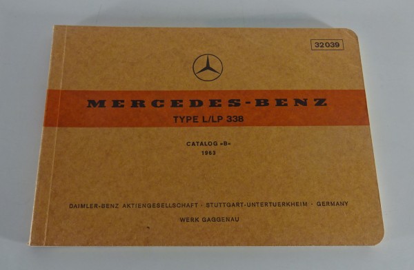 Bildkatalog Mercedes-Benz Schwere Kurzhauber / Frontlenker L/LP 338 von 07/1963