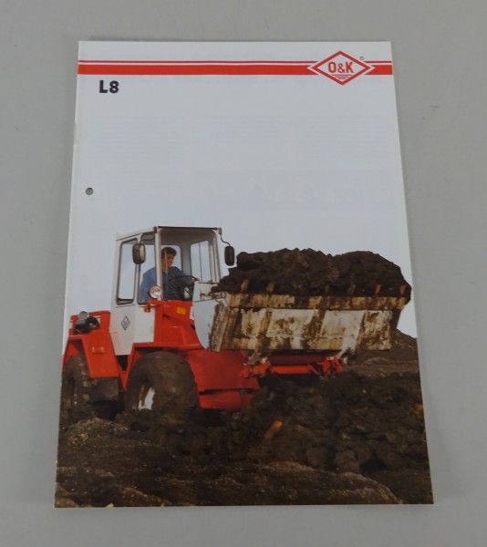 Prospekt / Broschüre O&K Radlader L8 Stand 02/1991