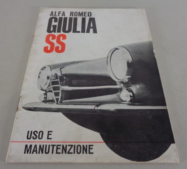Betriebsanleitung / Handbuch Alfa Romeo Giulia SS von 03/1963