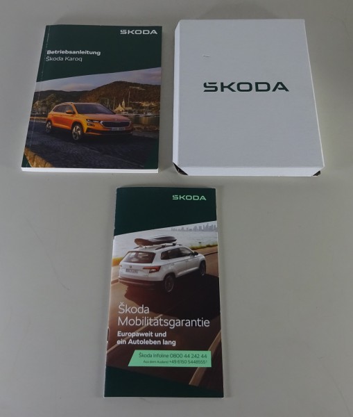 Bordmappe + Betriebsanleitung / Handbuch Skoda Karoq Kompakt SUV Stand 03/2024