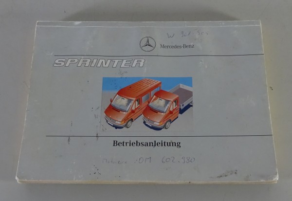 Betriebsanleitung / Handbuch Mercedes Benz Sprinter W901 208 D - 414 Stand 1998