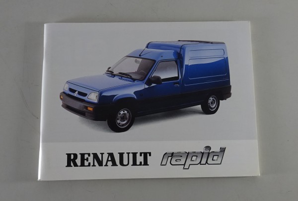 Betriebsanleitung / Handbuch Renault Rapid / Break / Combi / Kasten Stand 1994