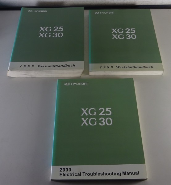 Werkstatthandbuch 1 + 2 / Workshop Manual Hyundai XG 25 / 30 Stand 1999 - 2000