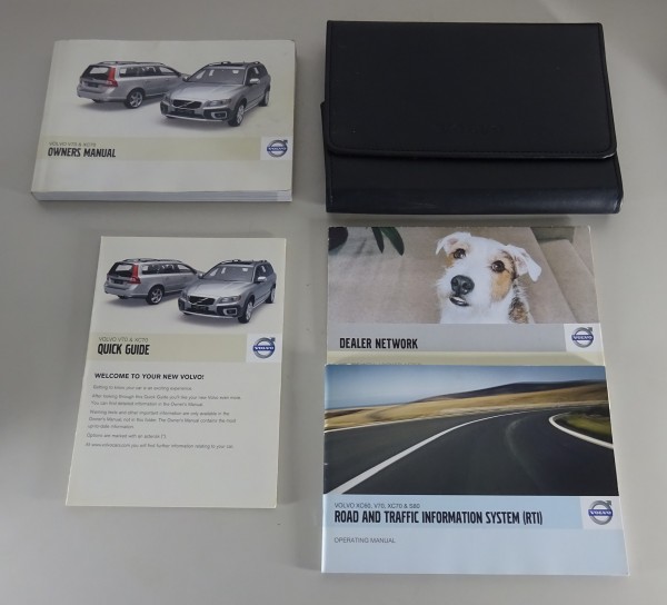 Owner's Manual / Handbook + Wallet Volvo XC 70 + V70 Typ B printed 2008