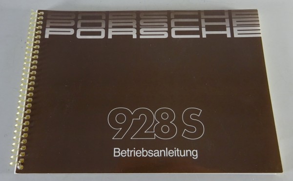 Betriebsanleitung / Handbuch Porsche 928 S 310 PS Modelljar 1986