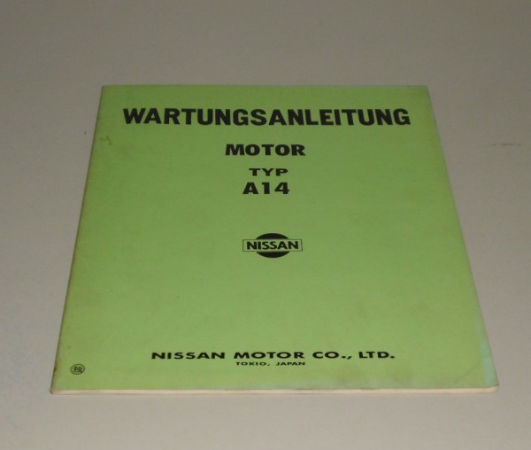 Werkstatthandbuch Nissan Typ A14 Motor Stand 08/1977