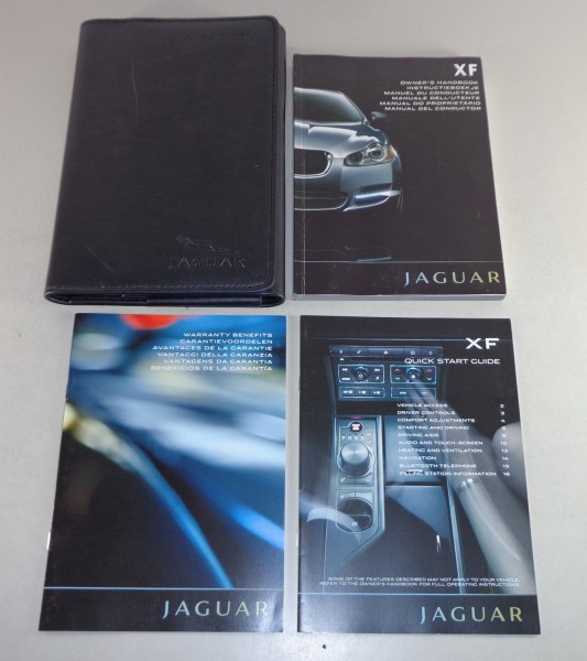 Owner's Manual + Wallet Jaguar XF Typ X250 von 2009