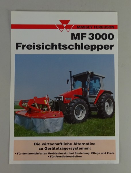 Prospektblatt Massey Ferguson Freisichtschlepper MF 3055 / 3065 / 3065 S v. 1993