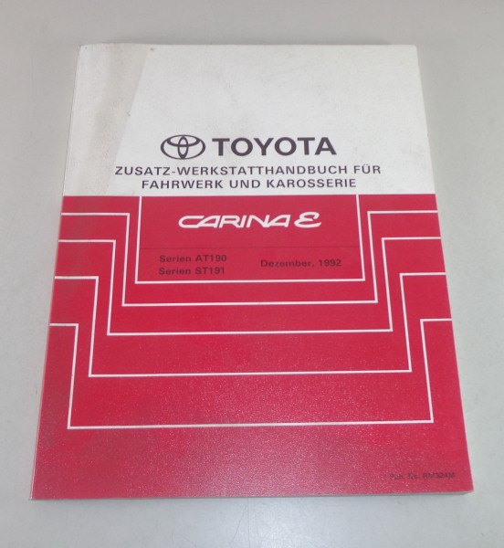 Werkstatthandbuch Toyota Carina E Nachtrag Stand 12/1992