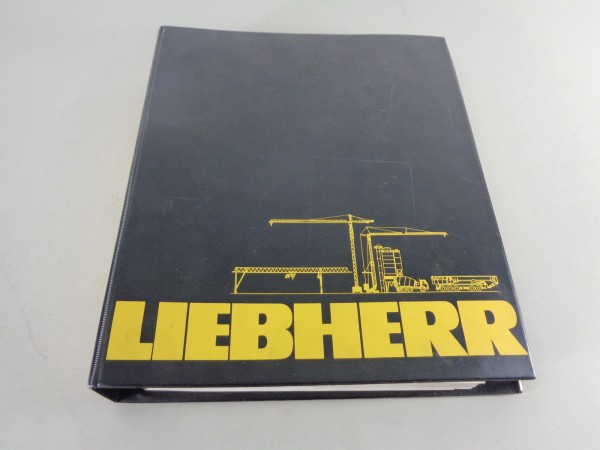 Betriebsanleitung + Teilekatalog Liebherr Turmdrehkran 63 HC Stand 08/1981