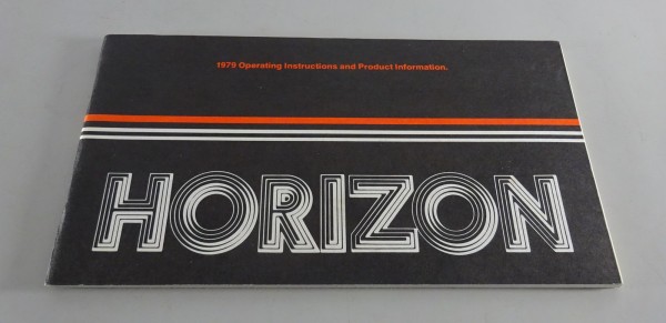 Owner´s Manual / Handbook Plymouth Horizon Stand 1979