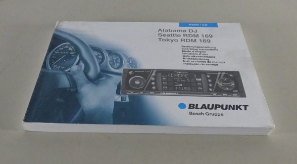 Betriebsanleitung Blaupunkt Autoradio Alabama / Seattle / Tokyo Stand 11/1998