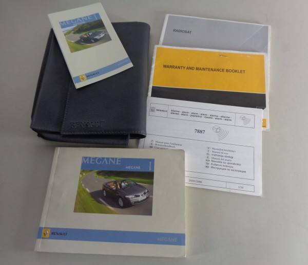 Owners Manual + Wallet Renault Megane II Cabriolet from 07/2007