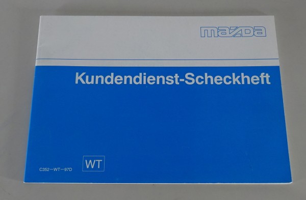 Scheckheft blanko Mazda MX-5 Typ NA, Xedos 6 + 9, 323, 626, MX-3, MX-6 von 1997