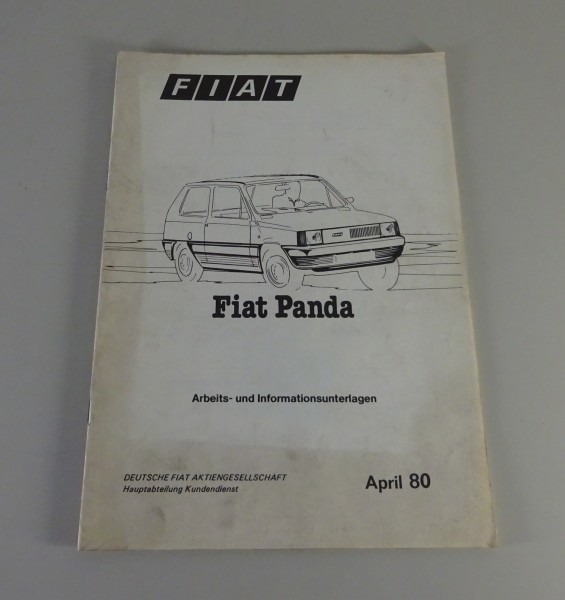 Schulungsunterlage / Informationsunterlage Fiat Panda 30 / 45 Stand 04/1980