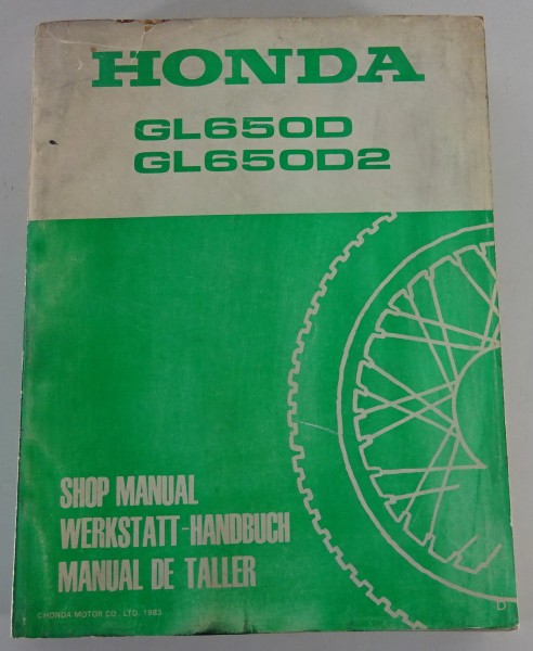 Werkstatthandbuch / Shop Manual Honda GL 650 D / GL 650 D2 Silver Wing 1983