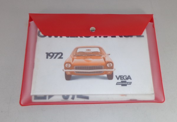 Bordmappe + Betriebsanleitung Chevrolet Vega Stand 1972