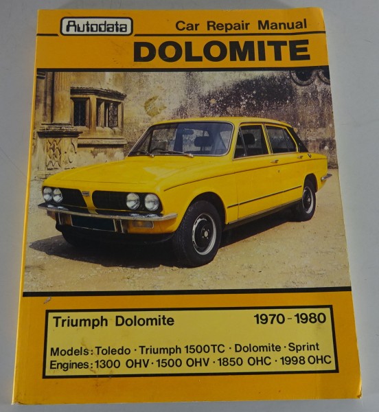 Werkstatthandbuch / Workshop Manual Triumph Dolomite/Sprint/Toledo Bj. 1970-1980