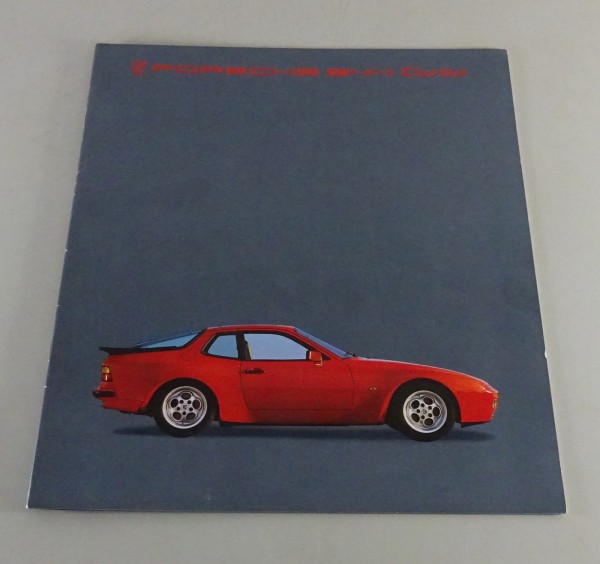 Prospekt / Broschüre Porsche 944 Turbo Modelljahr 1985 Stand 02/1985