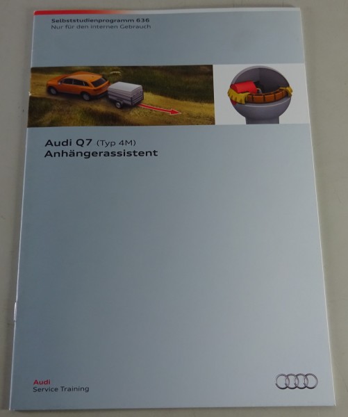 Selbststudienprogramm SSP 636 Audi Q7 (Typ 4M) Anhängerassistent Stand 02/2015